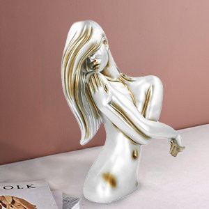 Girl Bust Display Decor