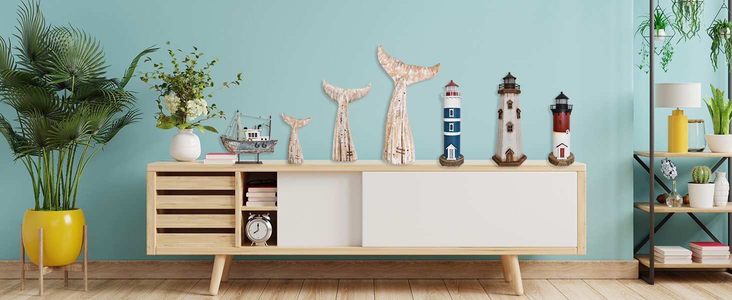 whale tail decor