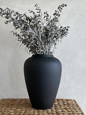 Black Ceramic Vase