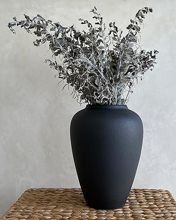 Black Ceramic Vase