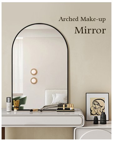 arched bathroom mirror 