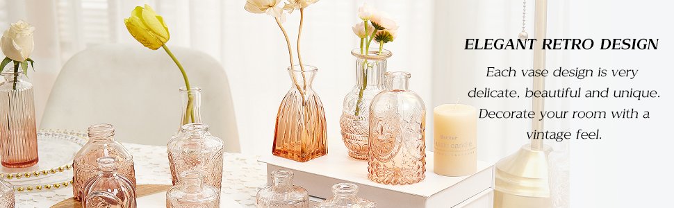 Glass Bud Vase Set