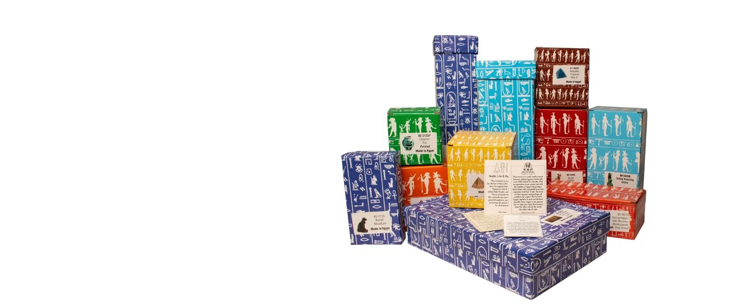 Discoveries statue packaging and info card