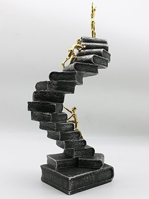 Book Stairs Sculpture