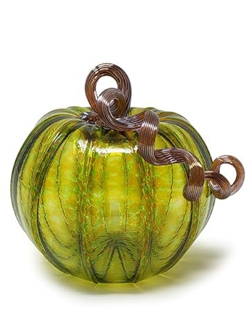 autumn green glass pumpkin luke adams