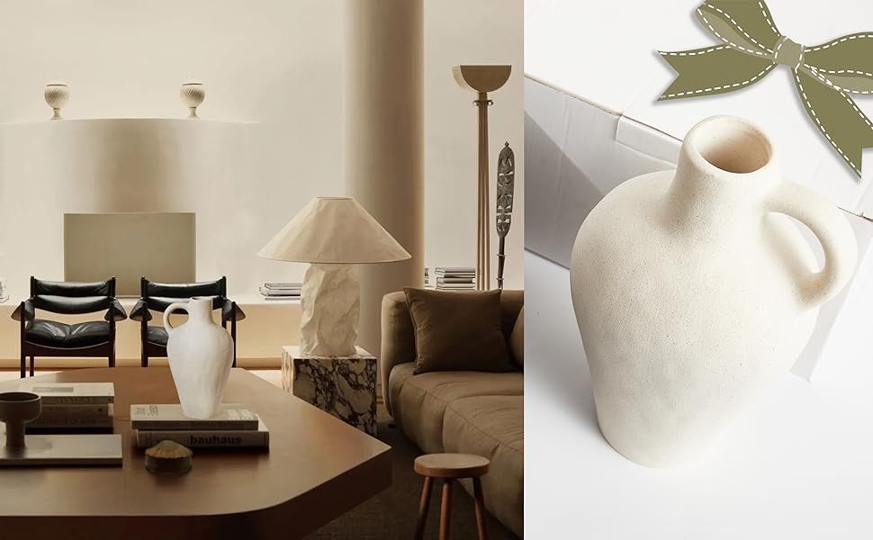 living room center vase decor 